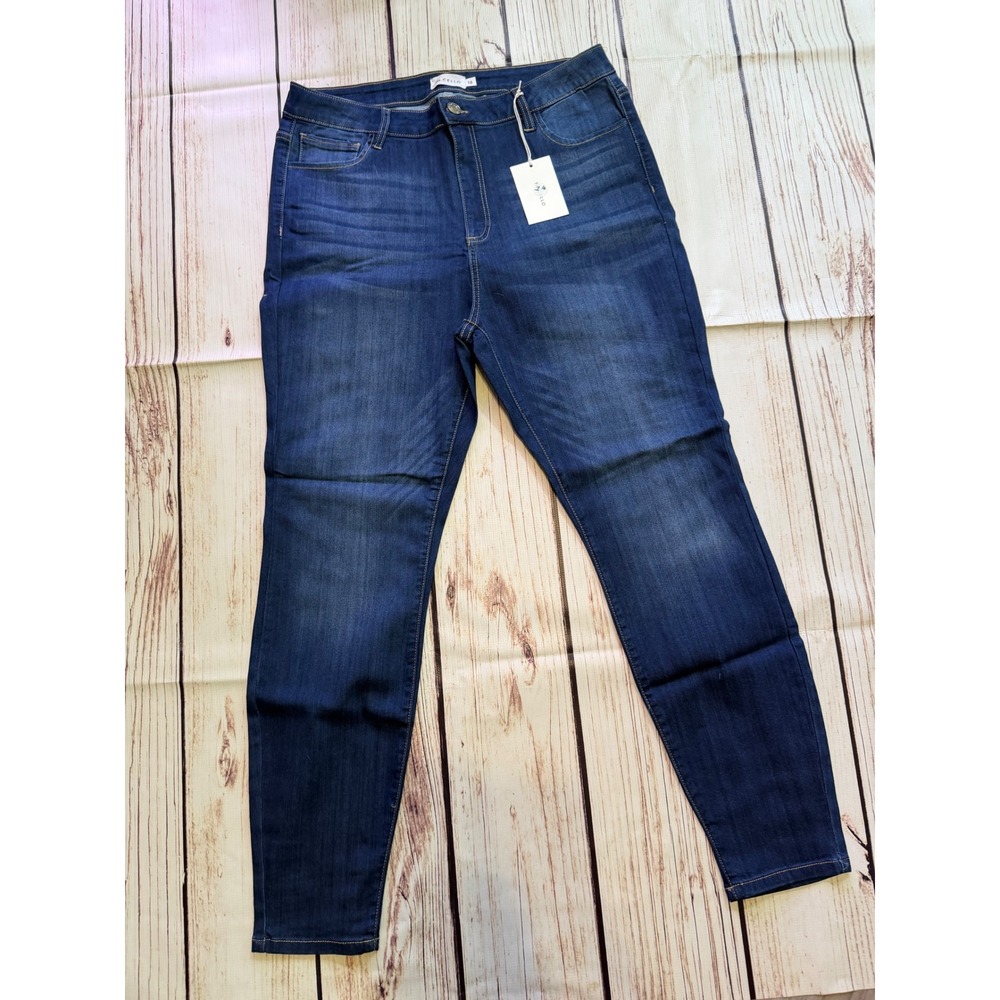 Ms. Cello High Rise Skinny Jeans Dark Wash Denim Womens Size 16 NWT
